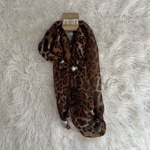 NWT Erica Lyons All in One Scarf Belt Necklace